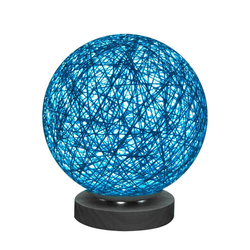 Rattan Table Lamp Vintage Wicker Dimmable Bedside Lamp 1