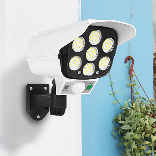Solar Motion Sensor Light with 77 LEDs, White