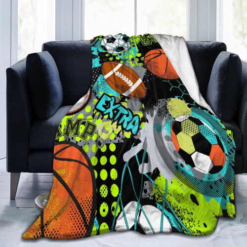Sportstema tæppe, blødt og let, 150x200 cm 1