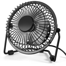 4 Inch USB Desk Fan with 360 Tilt and Metal Base
