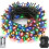 50-LED Multicolor Christmas Lights, IP44 Waterproof, 8 1