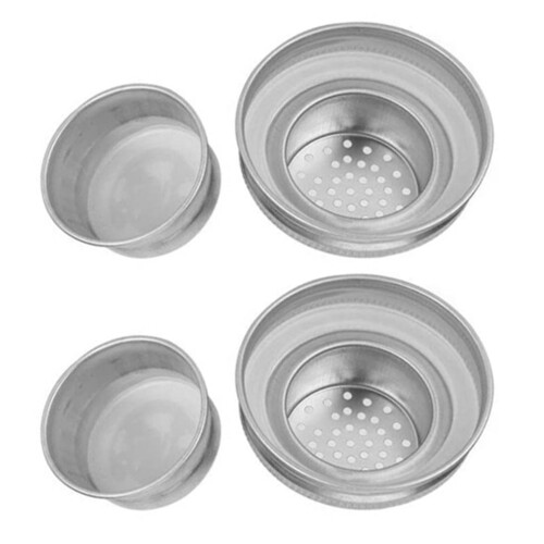 Edelstahl-Shakerdeckel für Einmachgläser (2er-Pack) 1