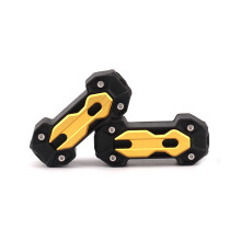 Universell 22-25 mm Motorschutz Schwarz/Blau 2 Stück