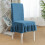 Blue Stretch Chair Covers with Skirt – Universal Fit 4
