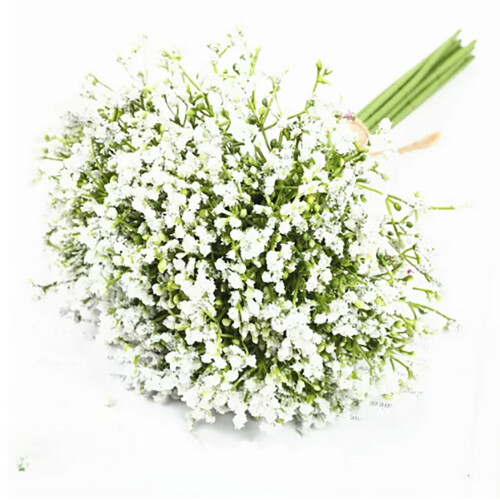 12-Piece Artificial Baby's Breath Flowers – White