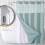 Rideau de douche à étoiles en polyester réversible 180 x 188 cm 4