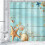 Kids Shower Curtain 72x72 in Polyester with Hooks 2