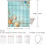 Kids Shower Curtain 72x72 in Polyester with Hooks 4