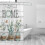 Floral Polyester Shower Curtain 72 x 72 in 3