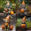 Halloween-hartspumpa utomhusdekorationslampa 4