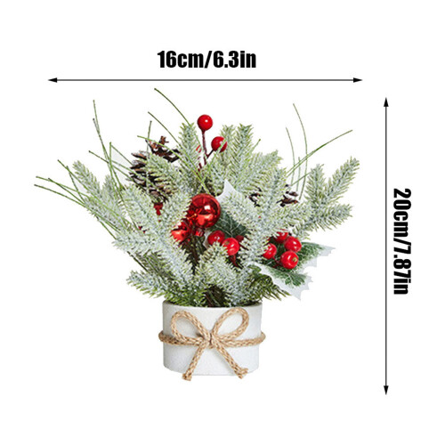 Mini Christmas Tree Bonsai Decoration 20x16x16cm 2