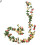 Artificial Rose Flower Rattan Garland 250cm 2 Pack 2