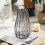 Clear Ribbed Glass Vase – Large 10" or Small 8" 5
