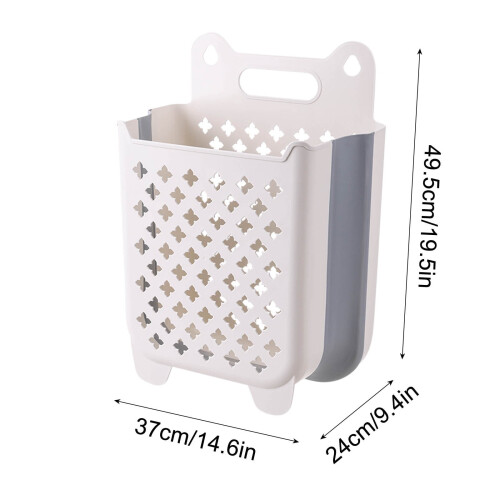 Panier à linge mural pliable - Gain de place - Lot de 1 2