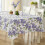 Lilac Fields Vinyl Tablecloth 60 x 120 in Rectangle 4