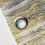 Abstract Stripe Shower Curtain with Hooks, Gray & Yellow 4