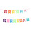 Happy Birthday Banner – Burlap Rainbow Letters, Reusable 5