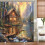 Rustic Cabin Shower Curtain 60x70in with 12 Hooks 2