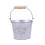 Iron Flower Bucket with Antique Finish 4