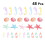 Set di mini ornamenti marini in resina – 48 pezzi 3
