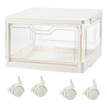 Multifunctional Rolling Storage Box Including-Transparent color