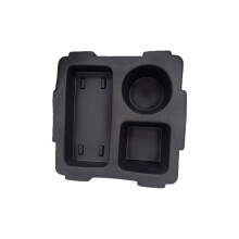 Top Cup Holder Tray for Beach Bag Waterproof Drink Holder-Black