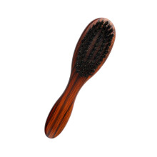 Portable Natural Wood Brush Creates Fuller Hair And-stripe