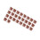 26Pcs Heart Corner Bookmarks PU Leather Corner Page-dark brown 1