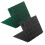 2 Pack Versatile Foldable Cutting Mat Rotating-black green 1