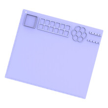 Portable Art Drawing Pad 50x40cm Washable Silicone-Purple