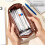 Handheld Canvas Pencil Case Large Capacity Zippered Pen-B 3