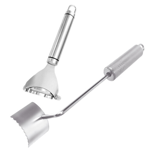 Multipurpose Steel Kitchen Corn Peeler Stripper Long Handle-C