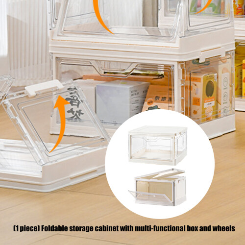 Multifunctional Rolling Storage Box Including-Transparent color 2