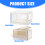 Multifunctional Rolling Storage Box Including-Transparent color 4
