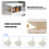 Multifunctional Rolling Storage Box Including-Transparent color 7