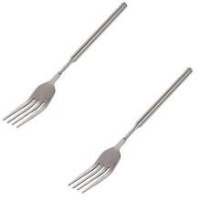 Uttrekkbar grillgaffel i rustfritt stål 22,5–64 cm, 2 stk.