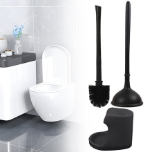 WC-Pümpel und Toilettenbürsten-Kombination – Robuster Kunststoff &