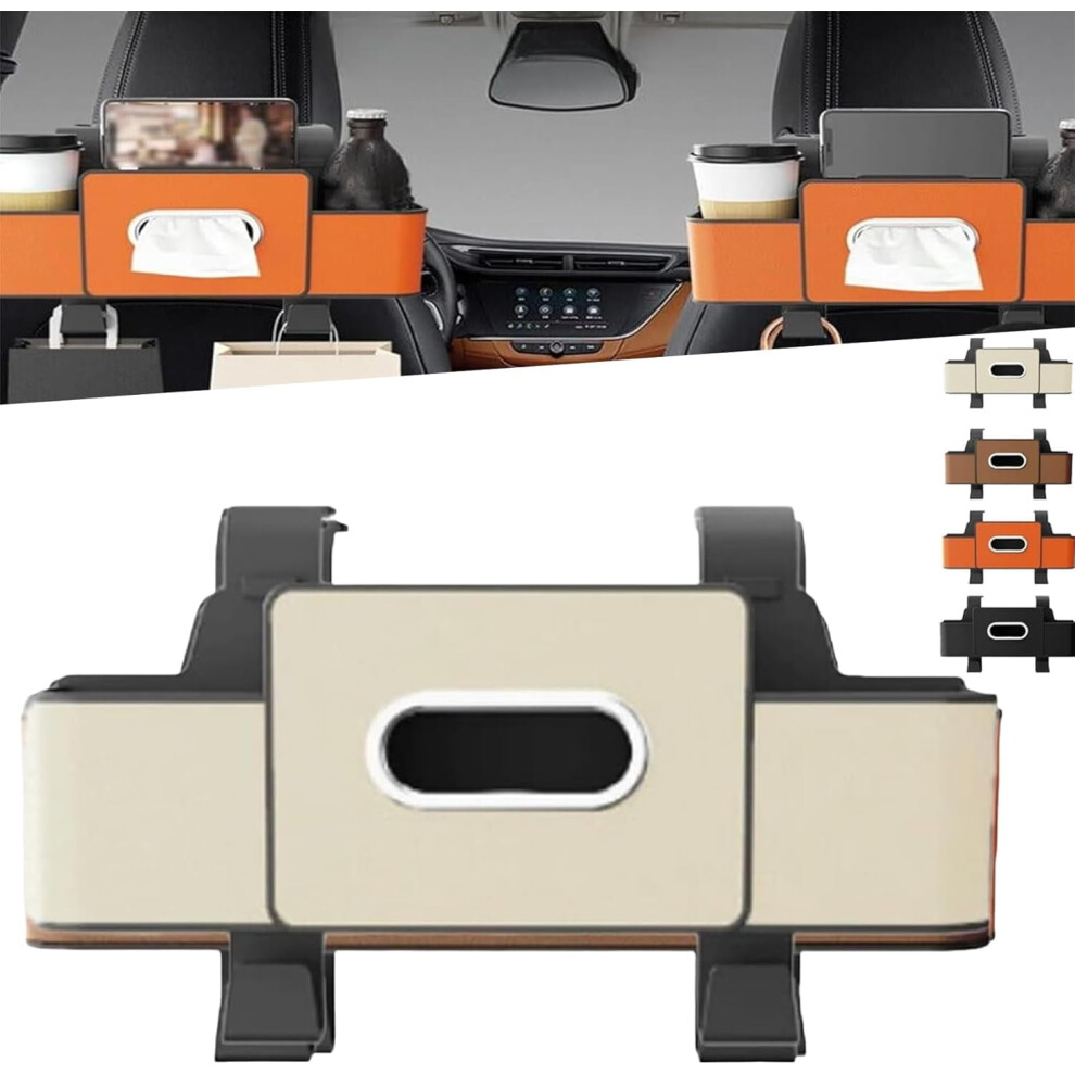 Car Backseat Organizer With Cup Holders, Tissue Box & Hooks 9149926354659