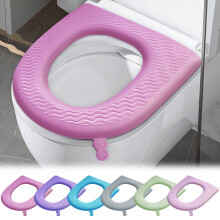 High Foam Toilet Seat Cushion, Washable & Wipeable, Soft Padded Commode Ring Protector Compatible with Standard Seats – 1 Pc