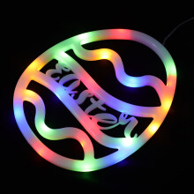 Easter Egg LED Light Decor, White, 45x15.5cm