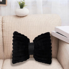 AuroraX Bow Shaped Throw Pillows for Couch,Cute Decorative Aesthetic Black Throw Pillow,Valentines Day Home Couch Sofa Decor Gifts for Women Men