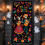 Capac pentru uși cu schelet de nuntă Dia de los Muertos Halloween 1