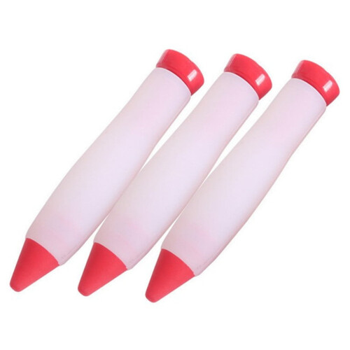Silicone Fondant Cake Pen Icing Writing Syringe Baking Decor DIY Tools