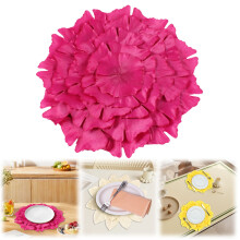 Ginkgo Leaf Round Placemat, 17.7", Anti-Scalding & Easy-Clean Table Decor for Kitchen, Dining, Home or Restaurant (1 Pc)