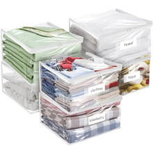 Clear PVC Storage Bags 40 x 35 x 10 cm – Pack of 6