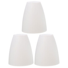 3-Pack White Plastic Lamp Shades for Desk & Table Lamps