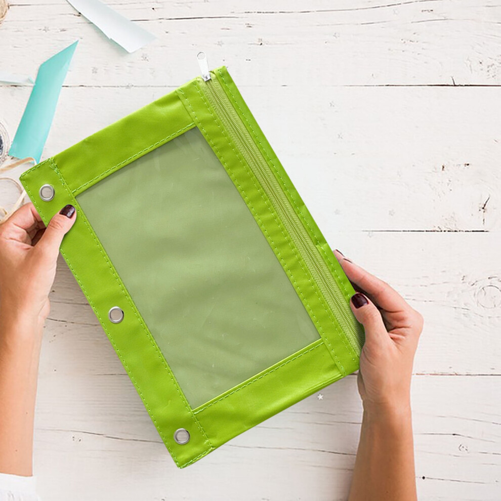 Green Zippered Stationery & Toiletries Organizer,