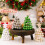 Mini Wooden Christmas Tree Decor – Natural Bead Design 3