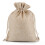 Beige Leinen-Bonbontüte 10x8cm (15er-Packung) 1