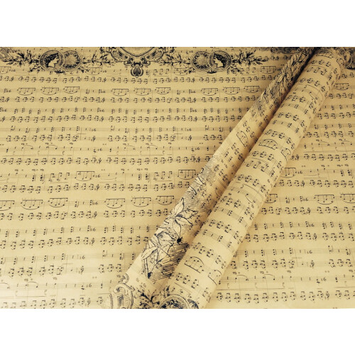 Musical Note Wrapping Paper Sheets Assorted Colours